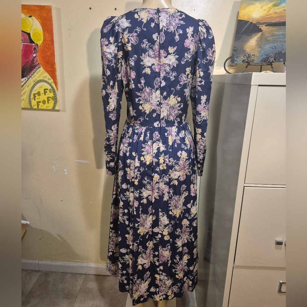 Laura Ashley Made In Great Britain Cottage Core Maxi Dress 10 - Picture 6 of 11